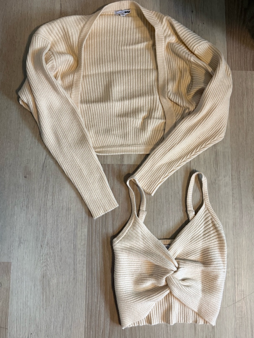 Ivory Sweater & Knit Top Set XS